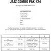 Hal Leonard Corporation JAZZ COMBO PAK 24 + CD     malý jazzový soubor