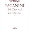 PAGANINI - 24 Capricci per violino solo / housle