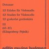 Dotzauer - 113 Studies for Violoncello, book 3 (studies 63-85)