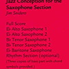 ADVANCE MUSIC JAZZ CONCEPTION FOR THE SAXOPHONE SECTION + CD