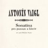 Vaigl, Antonín: Sonatina pro pozoun a klavír