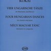 Four Hungarian Dances by Kókai / klarinet a klavír