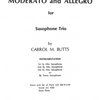 MODERATO and ALLEGRO for Saxophone Trio (AAA or AAT) / skladba pro tři saxofony