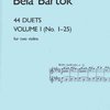 Boosey&Hawkes, Inc. 44 DUETS 1 (No.1-25) by Bela Bartok - dvoje housle
