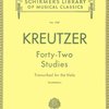 FORTY-TWO STUDIES by KREUTZER - viola