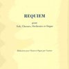 REQUIEM, OP. 9 by Maurice Duruflé / SATB &amp; organ