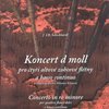 Koncert d moll pro čtyři altové zobcové flétny a basso continuo - J.Ch.Schickhardt