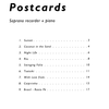 Hellbach: Postcards 1 + CD / zobcová flétna a klavír