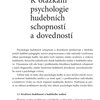 Psychologie hudby v profesionální hudební výchově - Milan Holas