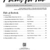 Poems for Two / 10 pěveckých duet s klavírním doprovodem