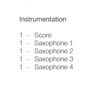 14 Easy Saxophone Quartets (AAAA or TTTT) / partitura + party