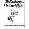 ON LOVE (Beatles mix) / SATB a klavír/akordy
