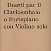 Ryba: Duetti par il Clavicembalo o Fortepiano con Violino solo (urtext) / housle