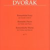 DVOŘÁK: Romantické kusy op.75 / housle a klavír