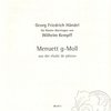 Handel: Menuett g-Moll / klavír solo 
