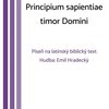 Principium sapientiae timor Domini - Emil Hradecký / SATB a cappella