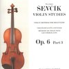 Otakar Ševčík - Opus 6, VIOLIN STUDIES, book 3 / houslová škola pro začátečníky