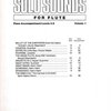 SOLO SOUNDS FOR FLUTE ACC.3-5 / příčná flétna - klavírní doprovod