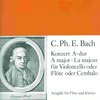 BACH, Carl Philipp Emanuel - KONZERT A-DUR pro příčnou flétnu a klavír