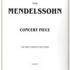 Mendelssohn: Concert Piece for Two Clarinets &amp; Piano / koncert pro dva klarinety a klavír