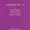 CANZONI 1-5 by Girolamo Frescobaldi for Recorder (flétna / hoboj / housle) &amp; Basso Continuo