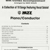 JAZZ VOCAL SOLOS with WB JAZZ COMBO - collection (9 ks)
