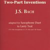 BACH: Fifteen Two-Part Inventions for Saxophone Duet (AA or AT) / 15 duet pro dva saxofony