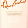 DAVE BRUBECK, THE GENIUS OF / sólo klavír