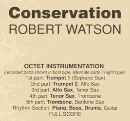 CONSERVATION (JAZZ OCTET) - partitura a party