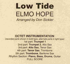 LOW TIDE (JAZZ OCTET) / partitura a party