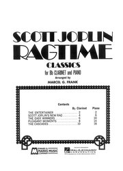 Scott Joplin: Ragtime Classics / klarinet a klavír