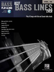 Hal Leonard Corporation BASS PLAY ALONG 46 - BEST BASS LINES EVER + Audio Online