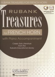 Rubank Treasures for French Horn + Audio Online / lesní roh a klavír (PDF)