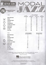 Jazz Play Along 179 - MODAL JAZZ (10 classic tunes)+ CD