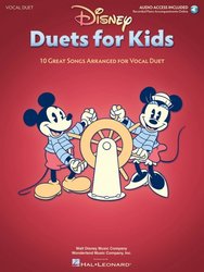 Hal Leonard Corporation Disney Duets for Kids - 10 Great Songs Arranged for Vocal Duet + Audion Online / vocal duet + piano