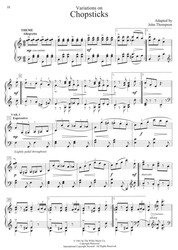 THEME &amp; VARIATIONS - 5 krásných aranžmá Johna Thompsona pro středně pokročilé klavíristy