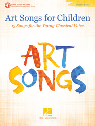 Art Songs for Children + Audio Online / 13 písní klasické hudby pro dětské zpěváky  s doprovodem klavíru