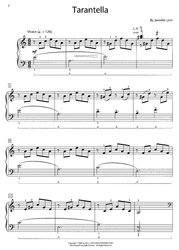 Tarantella by Jennifer Linn / originální skladba pro mírně pokročilé klavíristy