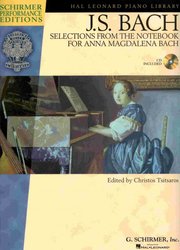 J.S.BACH: Selections from The Notebook for Anna Magdalena Bach + Audio Online / klavír