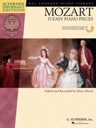 MOZART - 15 easy piano pieces + Audio Online / sólo klavír