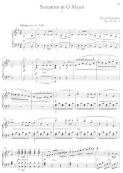 KUHLAU, Friedrich - SELECTED SONATINAS + Audio Online / sólo klavír