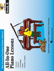 PIANO LESSONS - ALL IN ONE - book B + Audio Online (lessons, theory, technique, solos, practice games)