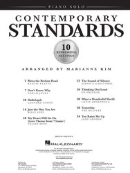 Contemporary Standards / deset standardů populární hudby pro sólo klavír