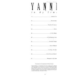 YANNI - In My Time / sólo klavír