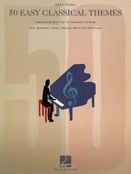 50 EASY CLASSICAL THEMES - známé melodie klasické hudby ve snadné úpravě pro klavír