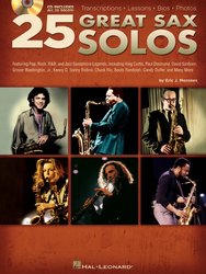 Hal Leonard Corporation 25 Great Sax Solos + CD / notové přepisy sól * životopisy * fotografie