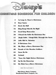 DISNEY CHRISTMAS SONGBOOK FOR CHILDREN