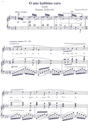 O mio babbino caro by G.Puccini  zpěv/klavír