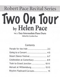 TWO ON TOUR 2 by Helen C.Pace / snadné klavírní dueta - 1 klavír 4 ruce