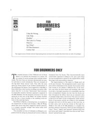 FOR DRUMMERS ONLY + Audio Online / osm jazzových standardů pro bubeníky